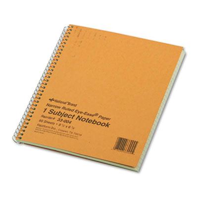 National Brand 6-7/8" X 8-1/4" 80-sheet Legal Rule Notebook Brown Board Cover