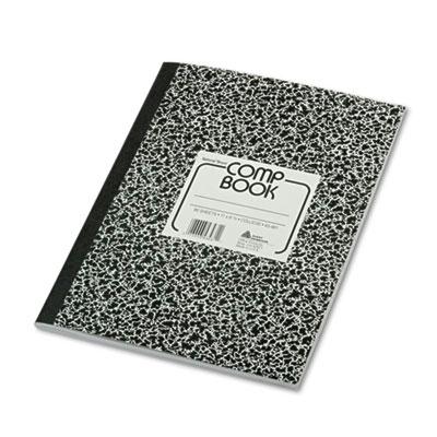 National Brand 8-3/8" X 11" 80-sheet College Rule Composition Book Black Marble Cover