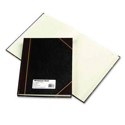 National Brand 8-3/8" X 10-3/8" 300-page Texhide Account Book Black/burgundy Cover