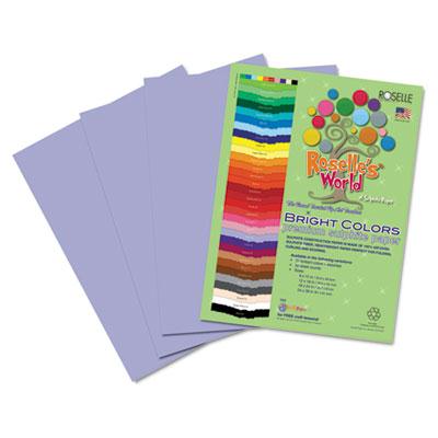 Roselle Bright Colors 12" X 18" 76 Lb 50-sheets Lilac Sulphite Construction Paper