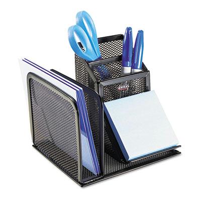 Rolodex Wire Mesh Desk Organizer With Pencil Storage