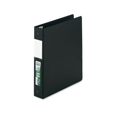 Samsill 1-1/2" Capacity 8-1/2" X 11" Round Ring Clean Touch Non-view Binder Black