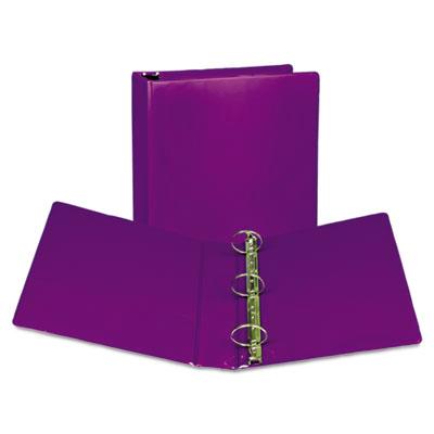Samsill 2" Capacity 8-1/2" X 11" Round Ring Fashion View Binder Purple 2-pack