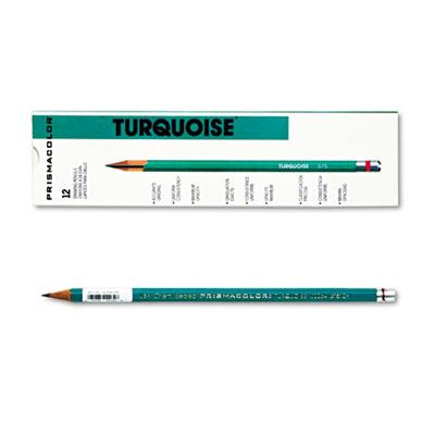 Prismacolor 2h 2 Mm Turquoise Woodcase Drawing Pencils 12-pack