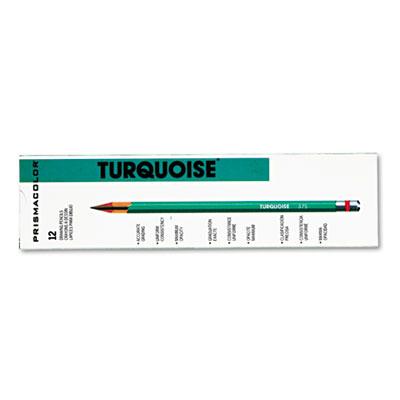 Prismacolor 4h 2 Mm Turquoise Woodcase Drawing Pencils 12-pack
