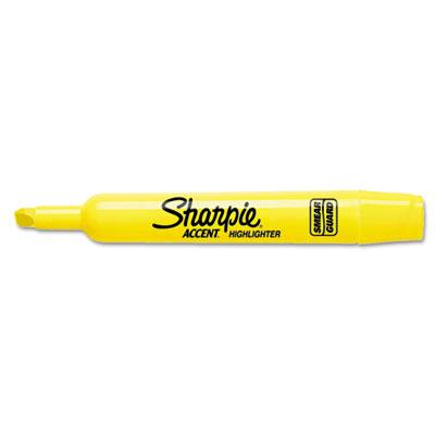 Sharpie Accent Tank Style Chisel Tip Highlighter Yellow 12-pack