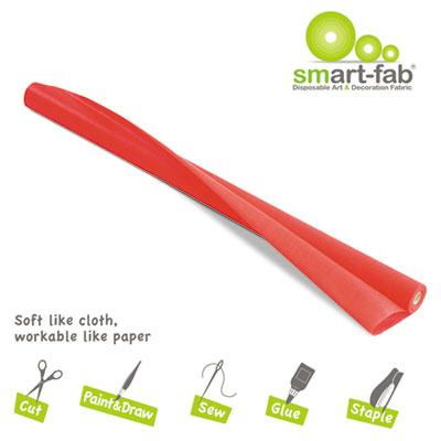 Smart-fab 48" X 40 Ft. Red Disposable Fabric Roll