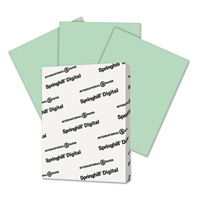 Springhill 8-1/2" X 11" 67lb 250-sheets Green Vellum Bristol Color Cover Stock
