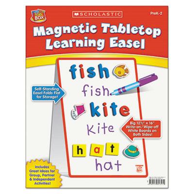 Scholastic 12" X 32" Magnetic Tabletop Learning Easel