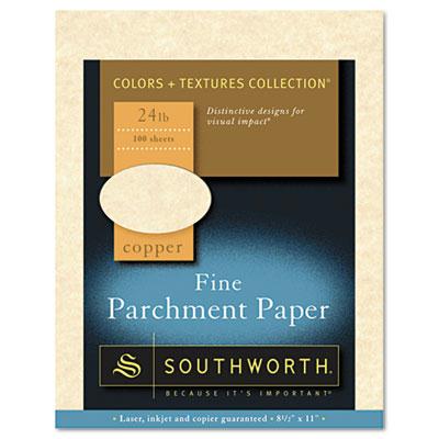 Southworth 8-1/2" X 11" 24lb 100-sheets Copper Parchment Specialty Paper