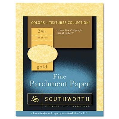 Southworth 8-1/2" X 11" 24lb 100-sheets Gold Parchment Specialty Paper