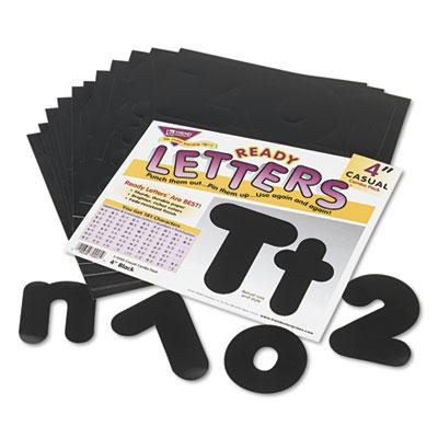 Trend Ready Letters 4" H Black Casual Combo Set 182/set