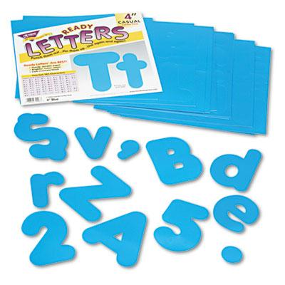 Trend Ready Letters 4" H Blue Casual Combo Set 182/set