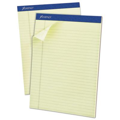 Ampad 8-1/2" X 11-3/4" 50-sheet 12-pack Legal Rule Pastel Pads Green Paper