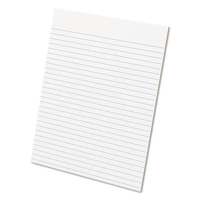 Ampad 8-1/2" X 11" 50-sheet 12-pack Legal Rule Glue Top Pads White Paper