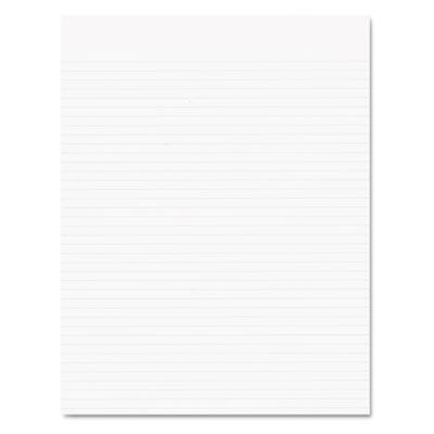 Ampad 8-1/2" X 11" 50-sheet 12-pack Narrow Rule Recycled Glue Top Pads White Paper