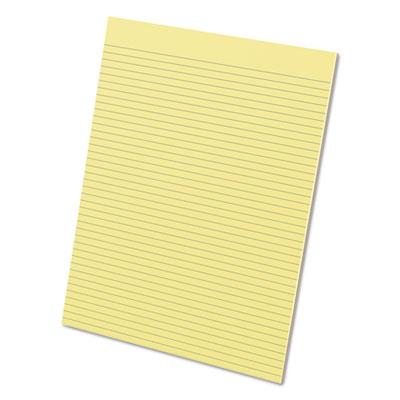 Ampad 8-1/2" X 11" 50-sheet 12-pack Letter Rule Glue Top Pads Canary Paper