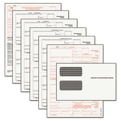 Tops 8-1/2" X 11" Carbonless 1099 Misc. Tax Form Kit 24-forms & Envelopes