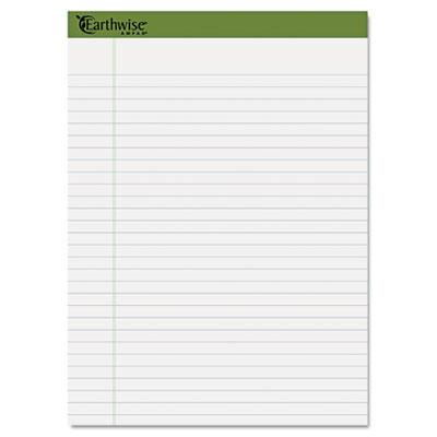 Ampad Earthwise 8-1/2" X 11-3/4" 40-sheet 4-pack Legal Rule Recycled Pads White Paper