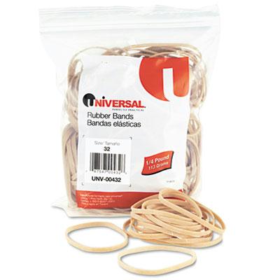 Universal 3" X 1/8" Size #32 Rubber Bands 1/4 Lb. Pack