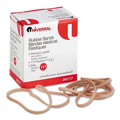 Universal 7" X 1/8" Size #117 Rubber Bands 1/4 Lb. Pack