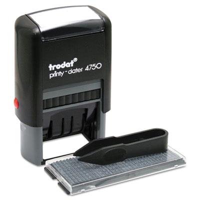 Trodat Self-inking Do It Yourself Message Dater 1-5/8" X 1" Blue/red Ink