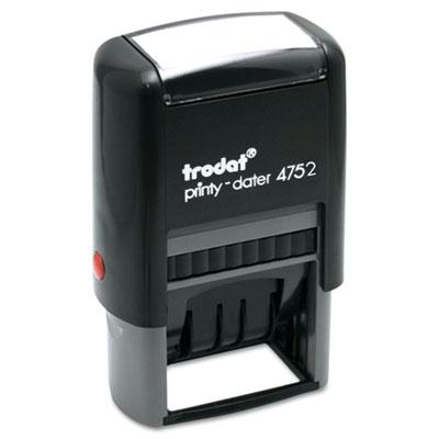 Trodat Economy Self-inking Dater 1-5/8" X 1" Blue/red Ink