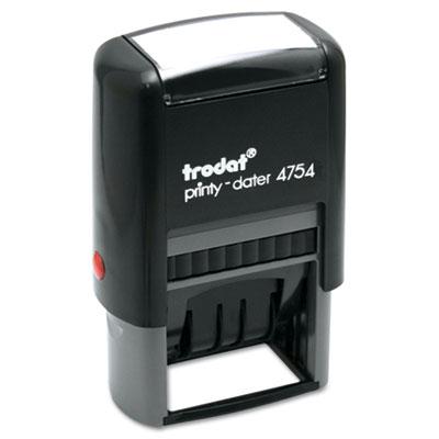 Trodat Economy Self-inking 5-in-1 Dater 1-5/8" X 1" Blue/red Ink