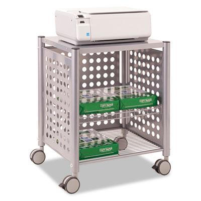 Vertiflex 2-shelf Deskside Machine Cart Matte Gray