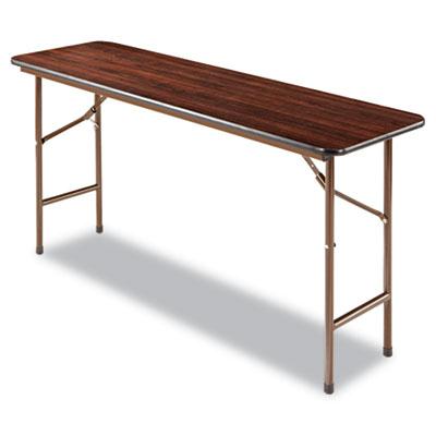Alera 60" W X 18" D Rectangular Wood Folding Table