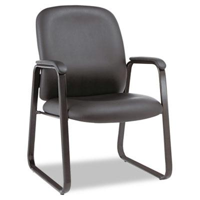 Alera Genaro Ge43ls10b Sled Base Leather Guest Chair