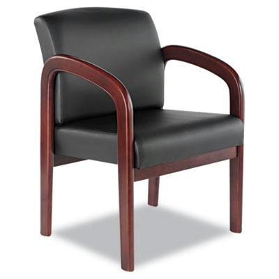 Alera Rl4319m Leather Wood Guest Chair