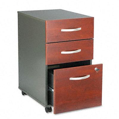 Bush Wc24453su Series C 3-drawer Box/box/file Mobile Pedestal File Hansen Cherry