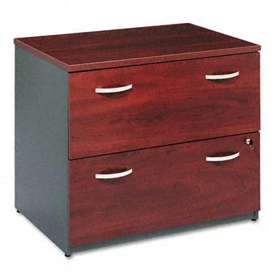 Bush Wc24454asu Series C 2-drawer 35.75" Wide Lateral File Cabinet Letter & Legal Size Hansen Cherry