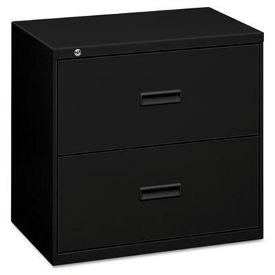 Basyx 482lp 2-drawer 36" Wide Lateral File Cabinet Letter & Legal Size Black