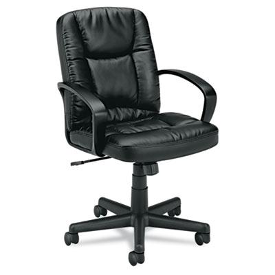 Basyx Vl171sb11 Mid-back Leather Executive Chair