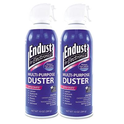 Endust 10oz Compressed Air Duster For Electronics Can 2/pack