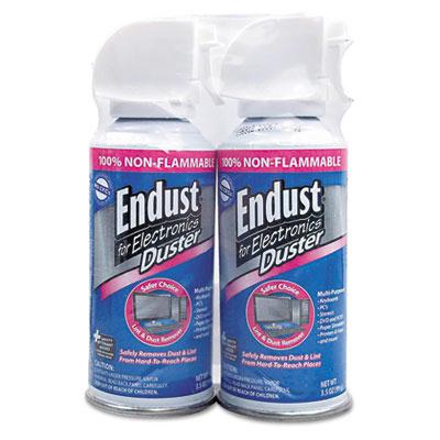 Endust 3.5oz Nonflammable Compressed Gas Duster 2/pack