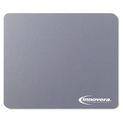 Innovera 9" X 7-1/2" Natural Rubber Mouse Pad Gray
