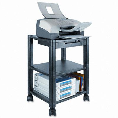 Kantek 3-shelf Deskside Printer Cart Black