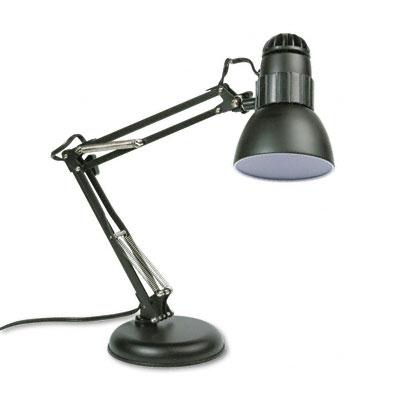 Ledu 22" H Adjustable Arm Incandescent Desk Lamp Black