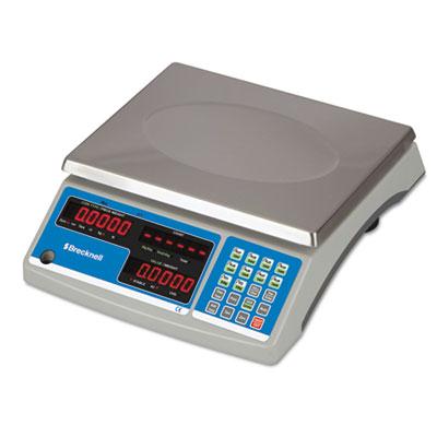 Brecknell B140 60 Lb. Portable Digital Coin & Parts Counting Scale 11.5" W X 8.75" D Platform