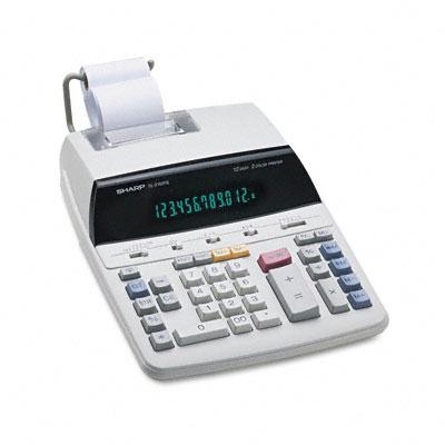 Sharp El2192rii Two-color Roller 12-digit Printing Calculator
