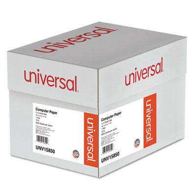 Universal 14-7/8" X 11" 15lb 3000-sheets 1/2" Green-bar Computer Printout Paper