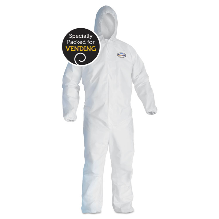 Kleenguard A40 Elastic-cuff And Ankle Hooded Coverall White X-large