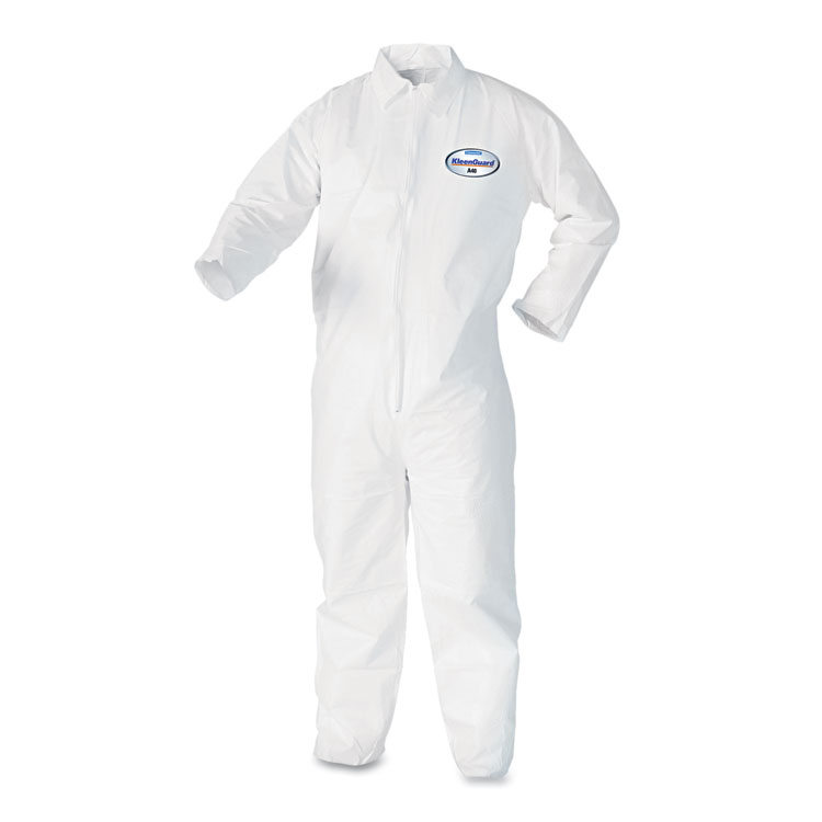 Kleenguard A40 Coveralls White Large 25/pack