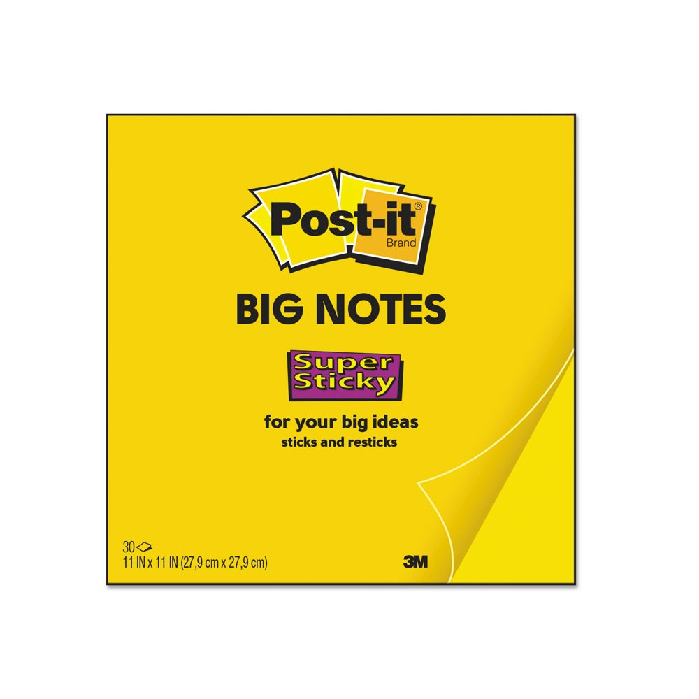 Post-it 11" X 11" 30-sheets Yellow Big Notes Pad
