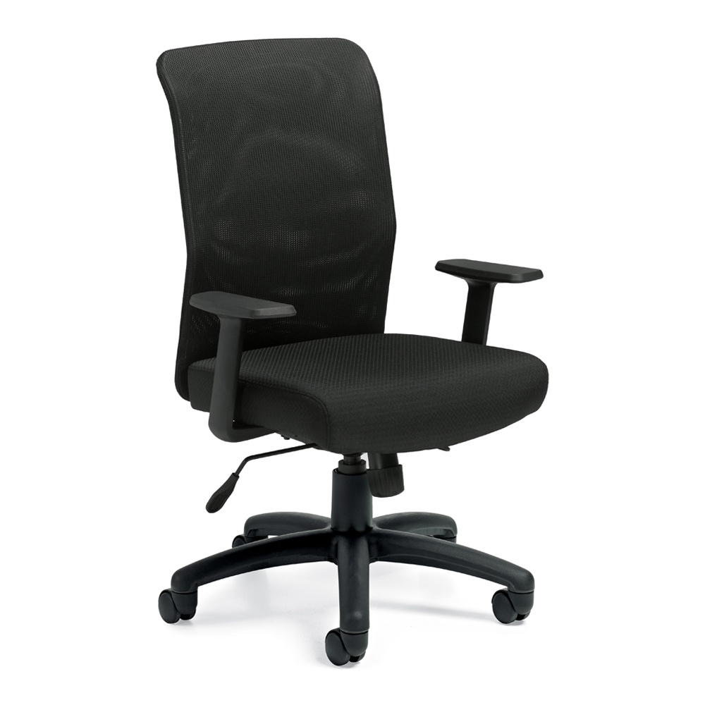 Offices To Go Mesh-back Fabric High-back Managers Chair
