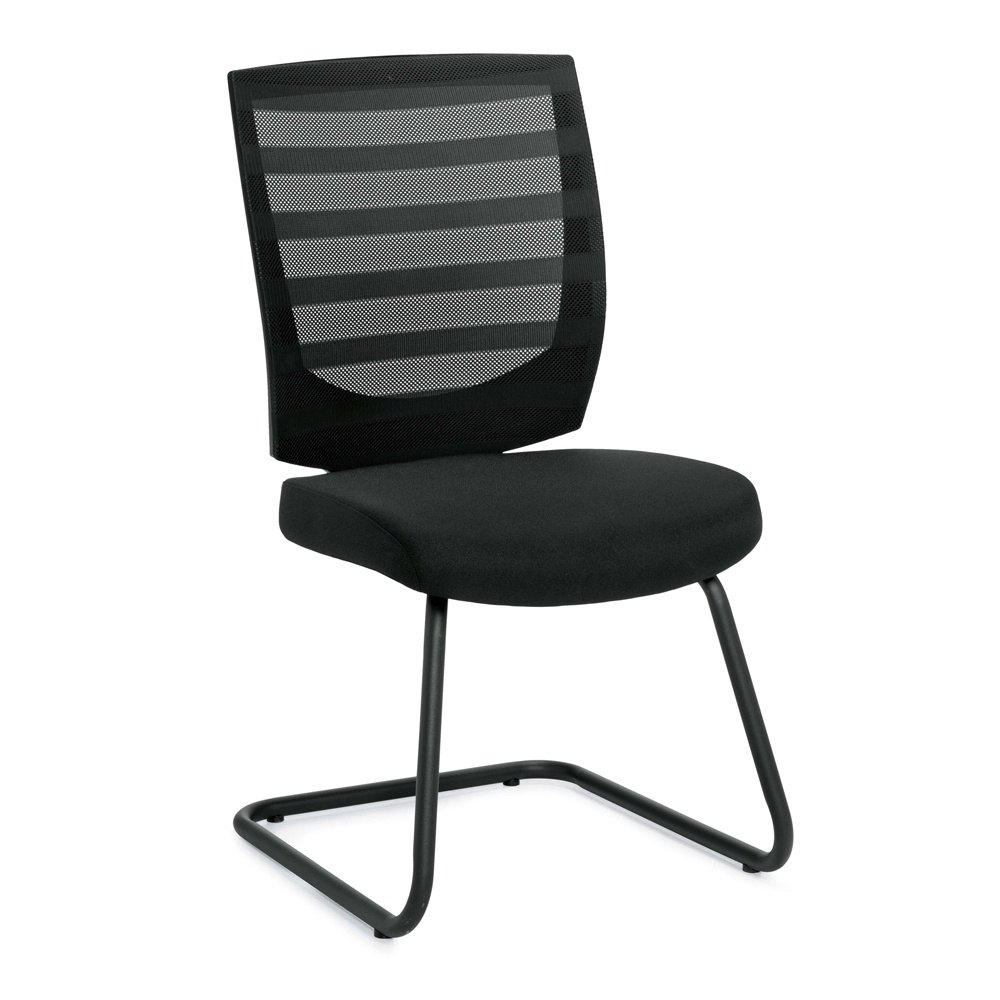 Offices To Go Armless Mesh Mid-back Guest Chair