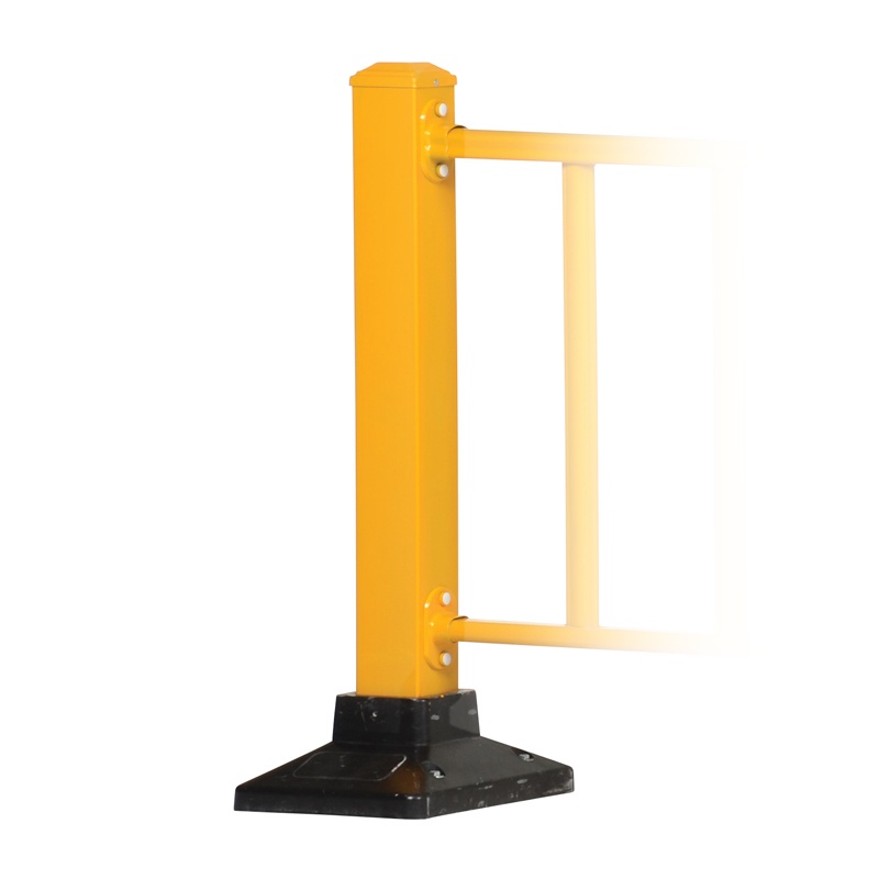 Vestil 39" H Semi-permanent Barrier Post With Base Yellow Spr-post-y